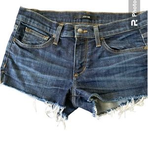 Joes Jeans Cut Off Raw Denim Shorts Marisela Size 27